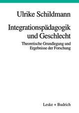 Integrationspädagogik und Geschlecht: Theoretische Grundlegung und Ergebnisse der Forschung