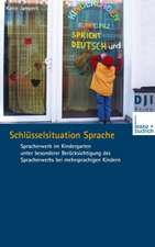 Schlüsselsituation Sprache: Spracherwerb im Kindergarten unter besonderer Berücksichtigung des Spracherwerbs bei mehrsprachigen Kindern