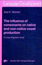 The influence of consonants on native and non-native vowel Production