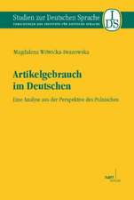 Artikelgebrauch im Deutschen