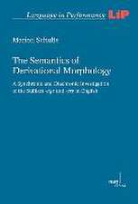 The Semantics of Derivational Morphology