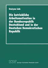 Die betriebliche Arbeitsmotivation in der Bundesrepublik Deutschland und in der Deutschen Demokratischen Republik: Ansätze einer Vergleichsanalyse