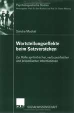 Wortstellungseffekte beim Satzverstehen: Zur Rolle syntaktischer, verbspezifischer und prosodischer Informationen