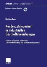 Kundenzufriedenheit in industriellen Geschäftsbeziehungen: Kritische Ereignisse, nichtlineare Zufriedenheitsbildung und Zufriedenheitsdynamik