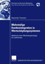 Mehrstufige Kundenintegration in Wertschöpfungssystemen: Ableitung einer Marketingstrategie für Lieferanten