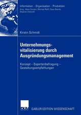 Unternehmungsvitalisierung durch Ausgründungsmanagement: Konzept — Expertenbefragung — Gestaltungsempfehlungen