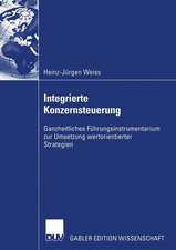 Integrierte Konzernsteuerung: Ganzheitliches Führungsinstrumentarium zur Umsetzung wertorientierter Strategien