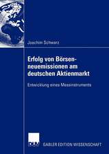 Erfolg von Börsenneuemissionen am deutschen Aktienmarkt: Entwicklung eines Messinstruments