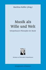 Musik als Wille und Welt