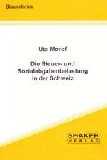 Die Steuer- und Sozialabgabenbelastung in der Schweiz