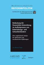 Bedeutung der finanziellen Entwicklung im Aufholprozess von Entwicklungs- und Schwellenländern