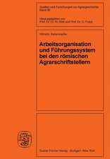 Arbeitsorganisation und Führungssystem bei den römischen Agrarschriftstellern (Cato, Varro, Columella)