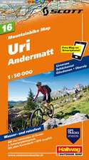 MTB-Karte 16 Uri Andermatt 1:50.000