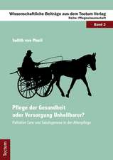 Pflege der Gesundheit oder Versorgung Unheilbarer?