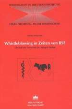 Whistleblowing in Zeiten von BSE