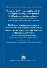 Probleme des Vertragsrechts und der Vertragssicherung in den Staaten des Kaukasus und Zentralasiens