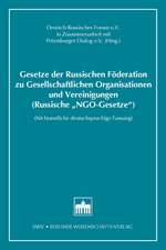 Gesetze der Russischen Föderation zu Gesellschaftlichen Organisationen und Vereinigungen (Russische 