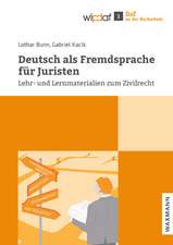 Deutsch als Fremdsprache für Juristen