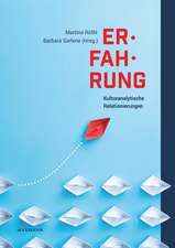 Erfahrung - Kulturanalytische Relationierungen