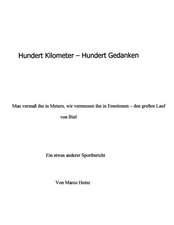 Hundert Kilometer - Hundert Gedanken