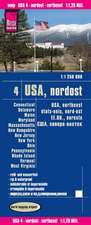 Reise Know-How Landkarte USA, Nordost / USA, Northeast (1:1.250.000) : Maine, Maryland, New York, Ohio, West Virginia, ...