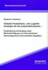 Globale Produktions- und Logistikkonzepte für die Automobilindustrie