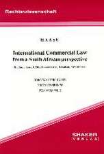 International Commercial Law from a South African perspective