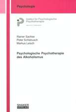 Psychologische Psychotherapie des Alkoholismus