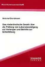 Das niederländische Gesetz über die Prüfung von Lebensbeendigung auf Verlangen und Beihilfe zur Selbsttötung