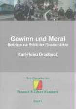 Gewinn und Moral