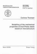 Modelling of the mechanical properties of Dual Phase steels based on microstructure