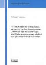 Hochauflösende Mikrowellensensoren zur berührungslosen Detektion der Konzentration und Strömungsgeschwindigkeit von pulverisierten Feststoffen