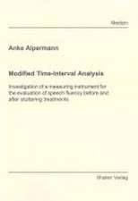 Modified Time-Interval Analysis