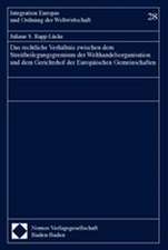 Das Rechtliche Verhaltnis Zwischen Dem Streitbeilegungsgremium Der Welthandelsorganisation Und Dem Gerichtshof Der Europaischen Gemeinschaften