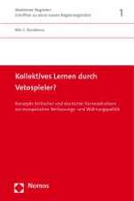 Kollektives Lernen Durch Vetospieler?: Konzepte Britischer Und Deutscher Kernexekutiven Zur Europaischen Verfassungs- Und Wahrungspolitik