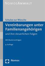 Vereinbarungen unter Familienangehörigen und ihre steuerlichen Folgen