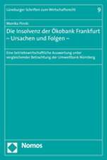 Die Insolvenz der Ökobank Frankfurt - Ursachen und Folgen