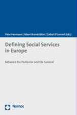 Defining Social Services in Europe