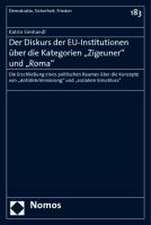 Der Diskurs der EU-Institutionen über die Kategorien 