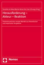 Herausforderung - Akteur - Reaktion