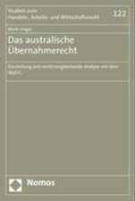 Das australische Übernahmerecht