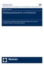 Wettbewerbsrecht und Boykott