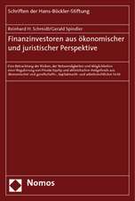 Finanzinvestoren aus ökonomischer und juristischer Perspektive