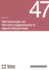 Wahrnehmungen Und Wahrnehmungsphanomene Im Agenda-Setting-Prozess: Steuerung Im Dienste Sozialer Ziele