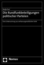 Die Rundfunkbeteiligungen politischer Parteien