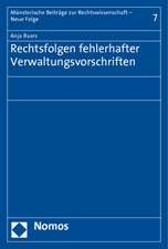 Rechtsfolgen fehlerhafter Verwaltungsvorschriften