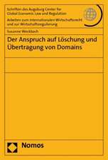 Der Anspruch auf Löschung und Übertragung von Domains