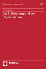 Der Eröffnungsgrund der Überschuldung