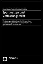 Sportwetten und Verfassungsrecht