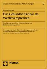 Das Gesundheitsideal ALS Werbeversprechen: Regulierung, Rechtliche Optionenraume Und Rechtsschutzperspektiven